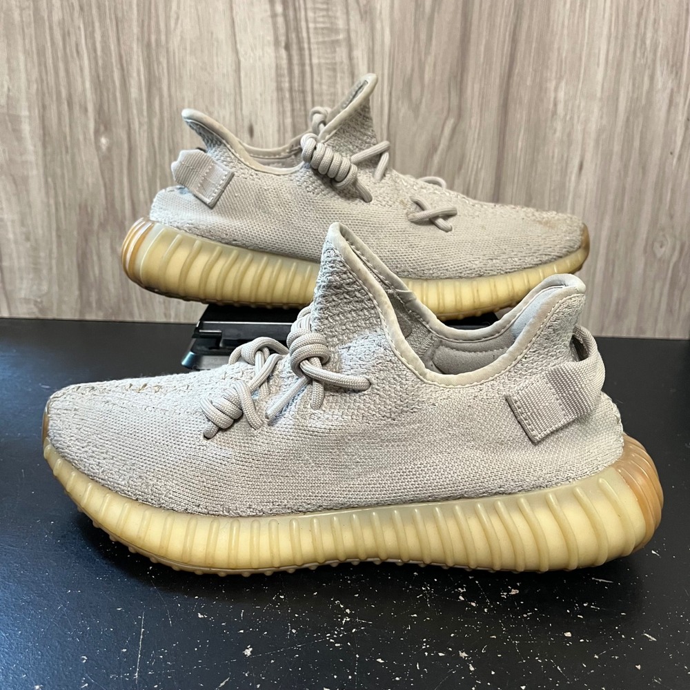 Adidas Yeezy Boost 350 V2 Sesame Gray Primeknit Sneakers 9